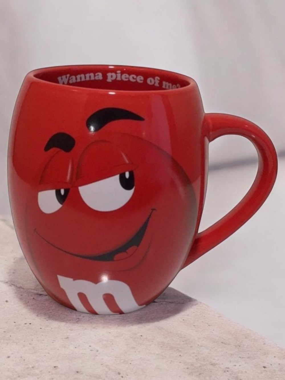 M&M'S Red "Wanna Piece of Me" Ceramic Mug